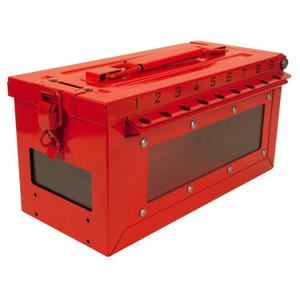 MASTER LOCK S601 Group Lock Boxes With Side Key Window, Red | CM7TWM