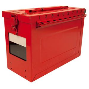 MASTER LOCK S602 Group Lock Boxes With Key Window, Large, Red | CM7TWN