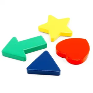 MASTER MAGNETICS 00390 Magnetic Posting Magnet Shape, Arrow, Heart, Star, Triangle, Pack of 4 | CJ6MRC