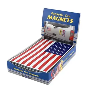 MASTER MAGNETICS 07162DSP U.S.A. Flag in Countertop Retail Display, Pack of 48 | CJ6MVW