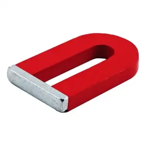 MASTER MAGNETICS 07225 Horseshoe Magnet With Keeper, Red, 2.0 Inch Height | CJ6MWB