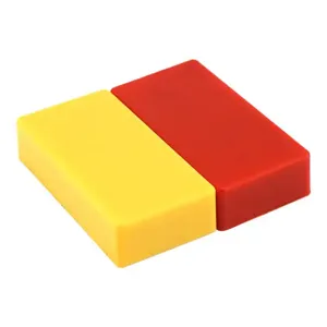 MASTER MAGNETICS 07276 Magnetic Posting Magnet, Red and Yellow, Ceramic, Pack of 2 | CJ6MUN