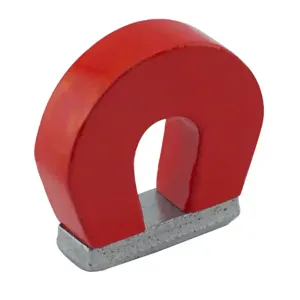 MASTER MAGNETICS 07279 Horseshoe Magnet With Keeper, Red, 1.0 Inch Height | CJ6MWJ