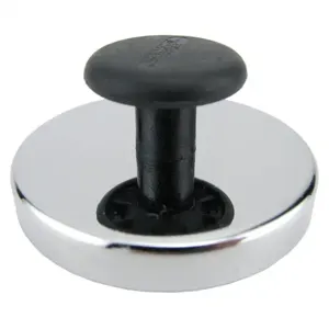 MASTER MAGNETICS 07517 Round Base Magnet With Knob, 2.0 Inch Dia., Ceramic | CJ6MWP