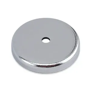 MASTER MAGNETICS 07605 Round Base Magnet, 1.25 Inch Dia., 0.20 Inch Thickness, 40 lbs. Pull Rating | CJ6MWW