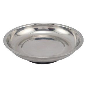 MASTER MAGNETICS 07684 Magnetic Parts Tray, 6 Inch Dia., Round, Stainless Steel | CJ6MZB