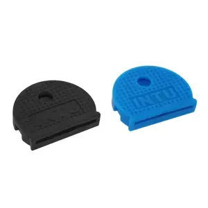 MASTER MAGNETICS 50651 Magnetic Key Cap, Blue and Black, Pack of 2 | CJ6MTG