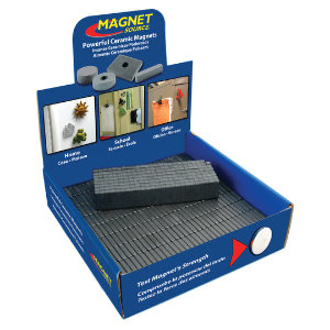 MASTER MAGNETICS MDCB40CB3 Blockmagnet-Thekendisplay, Keramik, 500 Stück | CJ6MVK
