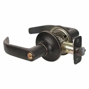 MASTER RL0112PKA4 Lock Door Lever Lockset, Grade 3, Aged Bronze, Kwikset Kw1, Alike Inch Sets Of 4 | CT2HDL 492W08