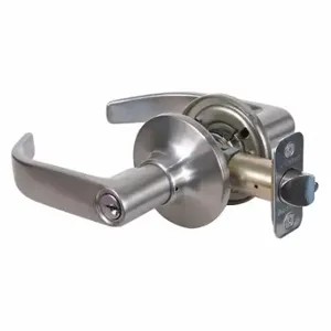 MASTER RL0115KAS Lock Door Lever Lockset, Grade 3, Satin Nickel, Alike | CT2HDY 492U96