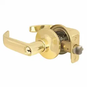 MASTER RL0203KA4S Lock Door Lever Lockset, Grade 3, Bright Brass, Alike Inch Sets Of 4 | CT2HDQ 492W11