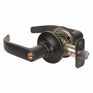 MASTER RL0212PKA4 Lock Door Lever Lockset, Grade 3, Aged Bronze, Kwikset Kw1, Alike Inch Sets Of 4 | CT2HDK 492W12