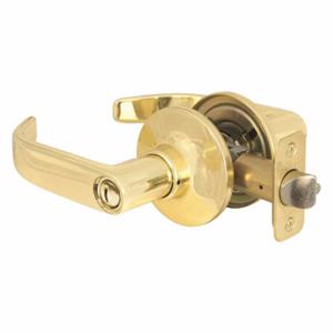 MASTER RL0303BOX Lock Door Lever Lockset, Grade 3, Polished Brass, Not Keyed | CT2HDW 492W14