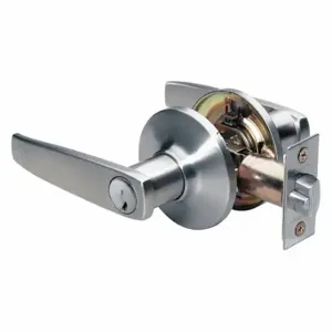 MASTER SLL0115KA4S Lock Door Lever Lockset, Grade 3, Straight, Satin Nickel, Alike Inch Sets Of 4 | CT2HEN 492W50