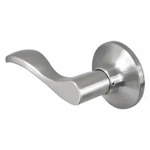 MASTER WLLH0515BOX Lock Door Lever Lockset, Grade 3, Wave, Satin Nickel, Not Keyed | CT2HGN 492W71