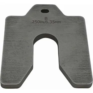 MAUDLIN PRODUCTS MSB-250-S Thick Slotted Shim, Steel, MS B 3 x 3 Inch Size, 1/4 Inch Slot Width | CD8XAL