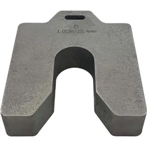 MAUDLIN PRODUCTS MSD-100-S Thick Slotted Shim, Steel, MS D 5 x 5 Inch Size, 1 Inch Slot Width | CD8XBG