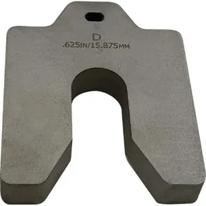 MAUDLIN PRODUCTS MSD-625-S Thick Slotted Shim, Steel, MS D 5 x 5 Inch Size, 5/8 Inch Slot Width | CD8XBE