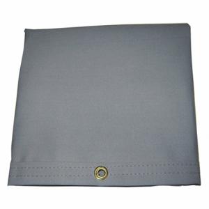 MAURITZON IHT-06-0404 Tarp, Heavy Duty, 5 x 4 ft Cut Size, 4 ft x 3 ft 9 Inch Finished Size, 20 mil Thick, Gray | CT2JMZ 48NV85