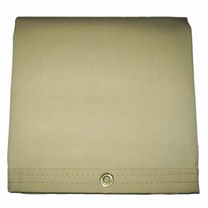MAURITZON IHT-10-0404 Tarp, Heavy Duty, 5 x 4 ft Cut Size, 4 ft x 3 ft 9 Inch Finished Size, 20 mil Thick, Tan | CT2JNA 48NV93