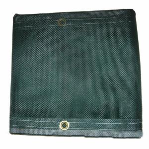 MAURITZON MBT-12-03-2020 Mesh Tarp, Std Duty, 20 x 20 ft Cut Size, 19 ft 6 Inch x 19 ft 6 Inch Finished Size, Green | CT2JKG 48NV18