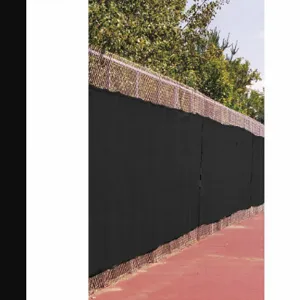 MAURITZON MTP-95-04-0825 Fence Screen, 8 ft Height, 25 ft Length, Black | CT2JFK 48NW11