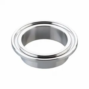 MAXCORE TEG2CS6MO.5-PO Clamp Ferrule, Polished UNS N08367 Stainless Steel, 123/125 Inch x 1/2 Inch Tube OD, 32 RA | CT2KAF 792P66