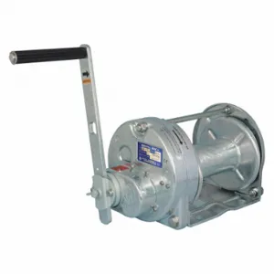 MAXPULL WINCHES GM-10-GS-SI Hand W Inch, 2200 lb 1st Layer Load Capacity, Spur, 12.6, 1 W Inch Gear Ratio, Silver | CT2KPB 436R20