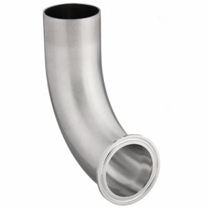 MAXPURE TE2C6L2.5-PC Elbow Adapter, 316L Stainless Steel, Orbital Weld X Clamp, 2 1/2 Inch X 2 1/2 Inch Tube Od | CT2KPV 792PL1