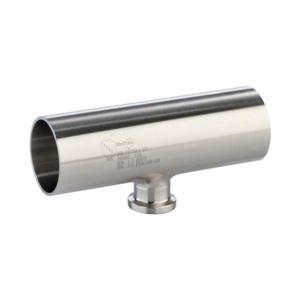 MAXPURE TE7RWWCS6L1.5X1.0-PM Short Outlet Reducing Tee, 316L Stainless Steel, Orbital Weld x Orbital Weld x Clamp | CT2LZY 792L05
