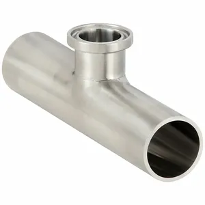 MAXPURE TE7RWWCS6L3.0X1.0-PC Short Outlet Reducing Tee, 316L Stainless Steel, Orbital Weld x Orbital Weld x Clamp | CT2MBJ 792L50