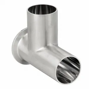 MAXPURE TE7WCSW6L3.0-PD Short Outlet Run Tee, 316L Stainless Steel, Orbital Weld x Clamp x Orbital Weld | CT2MEP 792LR4