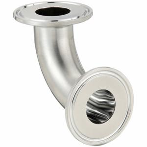 MAXPURE TEG2C6L1.0-PD Elbow, 316L Stainless Steel, Clamp X Clamp, 1 Inch X 1 Inch Tube Od, Light Polish | CT2KYF 792M60