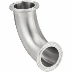 MAXPURE TEG2C6L2.0-PC Elbow, 316L Stainless Steel, Clamp X Clamp, 2 Inch X 2 Inch Tube Od, Light Polish | CT2LKU 792M63