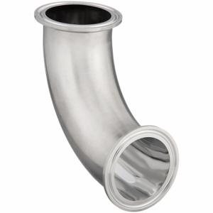 MAXPURE TEG2C6L3.0-PL Elbow, 316L Stainless Steel, Clamp X Clamp, 3 Inch X 3 Inch Tube Od, 32 Ra | CT2KZV 792M67