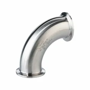 MAXPURE TEG2C926L4.0-PL Elbow, 316L Stainless Steel, Clamp X Clamp, 4 Inch X 4 Inch Tube Od, 32 Ra | CT2LAY 792MD3