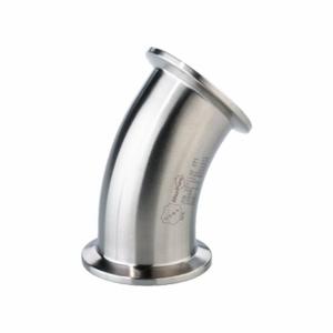 MAXPURE TEG2K6L.75-PD Elbow, 316L Stainless Steel, Clamp X Clamp, 3/4 Inch X 3/4 Inch Tube Od, Light Polish | CT2LAT 792ME0