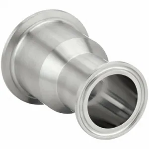 MAXPURE TEG31SCC6L2.0X.5-PL Long Concentric Reducer, 316L Stainless Steel, Clamp x Clamp, 1/2 Inch x 2 Inch Tube OD | CT2LPV 792MP3