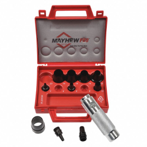 MAYHEW TOOLS 66010 Hollow Punch Set, Metric Alloy, 11 Pieces | AB7WDD 24D584