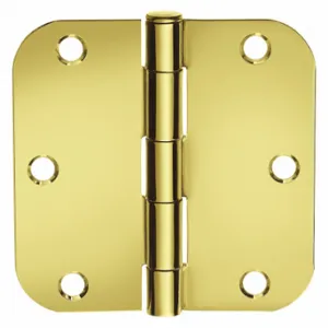 MCKINNEY 3½x3½ 1458 3 Butt Hinge, 3 Holes per Leaf, 1 1/4 Inch Door Leaf Width, 180 Deg Range of Motion, Rounded | CT2MKZ 443L95