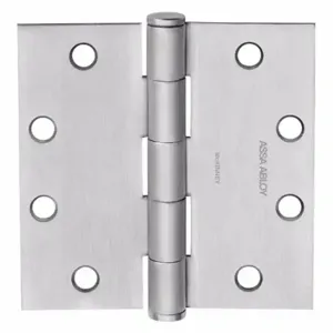 MCKINNEY 4 1/2X4 1/2 T2714 26D Hinge, Brass, Satin Chrome, Square, 4 Holes per Leaf, Screw-On, Ball, Barrel | CT2MNJ 56HK41