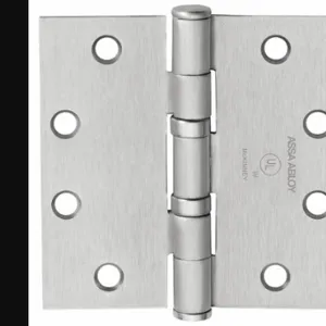 MCKINNEY 5X4 1/2 TA2714 26D Hinge, Brass, Satin Chrome, Square, 4 Holes per Leaf, Screw-On | CT2MNG 56HL13