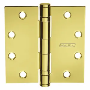 MCKINNEY 4Â½x4Â½ MPB79 3 Butt Hinge, 4 Holes per Leaf, 1 3/4 Inch Door Leaf Width, 225 Deg Range of Motion, Square | CT2MLZ 443L99