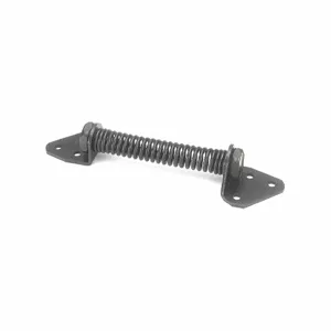 MCKINNEY 453 D4 Gate Spring, Unfinished, 1 1/2 Inch Bolt Head Dia, 3 Inch Width, 1 Inch Throw Size, Black | CT2MMN 487V82