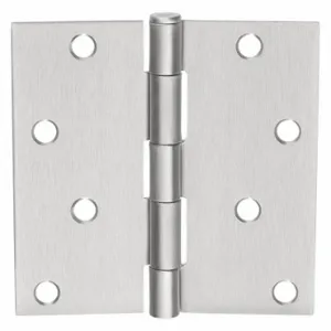 MCKINNEY 4x4 1400 26D Butt Hinge, 4 Holes per Leaf, 1 1/2 Inch Door Leaf Width, 180 Deg Range of Motion, Square | CT2MLB 443L98