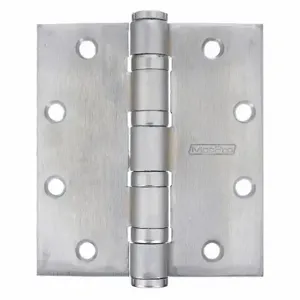 MCKINNEY 5X4-1/2 MPB99 32D Butt Hinge, 4 Holes per Leaf, 5 Inch Door Leaf Height, 2 1/4 Inch Door Leaf Width, Square | CT2MLT 52AU24