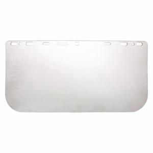 MCR SAFETY 181540 Faceshield Visor, Clear, Uncoated, Polycarbonate, 8 Inch Visor Height, 16 Inch Visor Wide | CT2PUJ 2ELR4