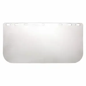 MCR SAFETY 181640 Faceshield Visor, Clear, Uncoated, Polyethylene, 8 Inch Visor Height, 16 Inch Visor Wide | CT2PUL 2ELR2