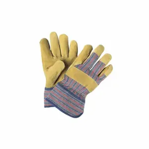 MCR SAFETY 1950L Pigsk Inch Lengtheather Palm Gunn Pattern, L, PK 12 | CT2QFL 26J640