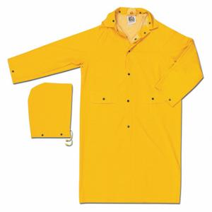 MCR SAFETY 200CX6 Classic 0.35 mm PVCPoly 49 Coat Yello, 6XL | CU6QYY 26H540